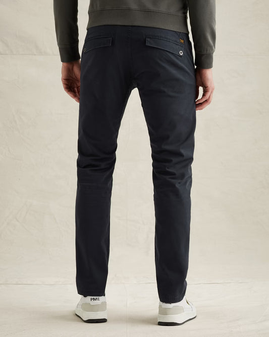 PME Legend American Classic Chino Salute Seitenansicht – bequeme Chinohose mit Eingrifftaschen und hochwertigem Stretch-Twill.