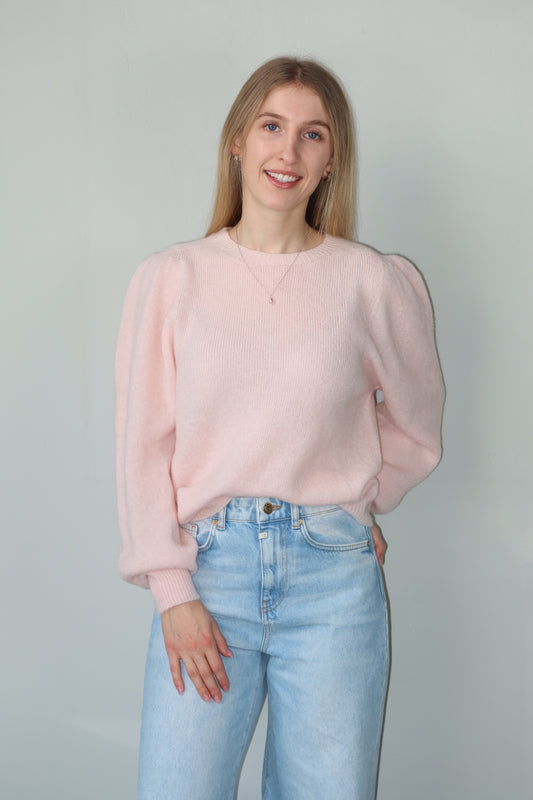 celincarolin Cloud Knit Blush Rose Vorderansicht Nahaufnahme