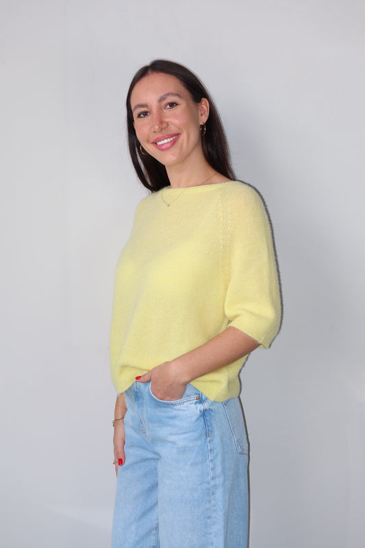 celincarolin celeste knit soft butter Vorderansicht Nahaufnahme