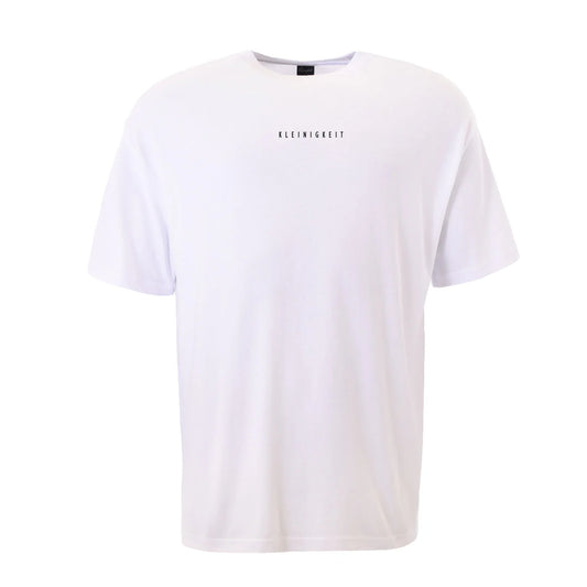 Kleinigkeit Greatcut T-Shört KK Mitte in Weiß mit dezentem Logo-Print auf der Brust. Minimalistisches Herren-T-Shirt aus hochwertiger Baumwolle.