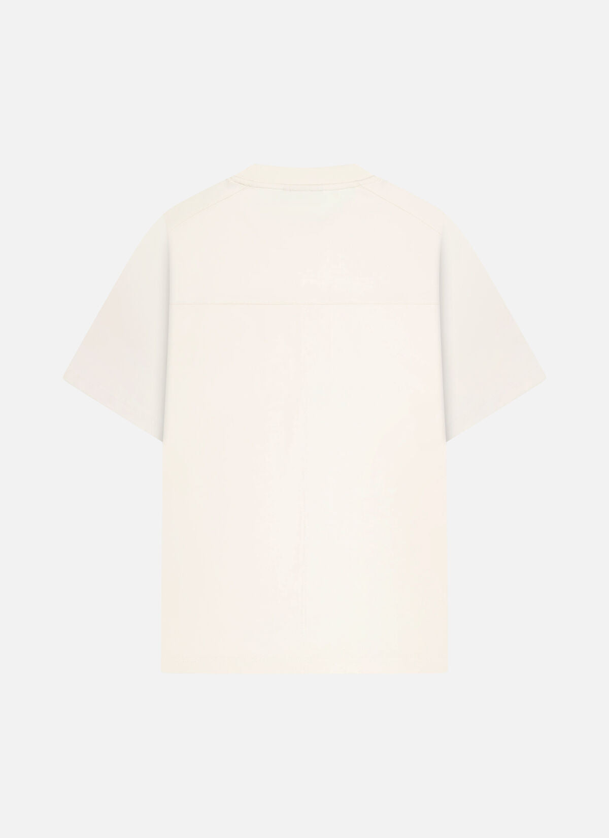 Off The Pitch Sage Loose Fit Tee - Off White, T-Shirt in Off White mit lockerer Passform, kurzen Ärmeln und geradem Saum, Rückansicht