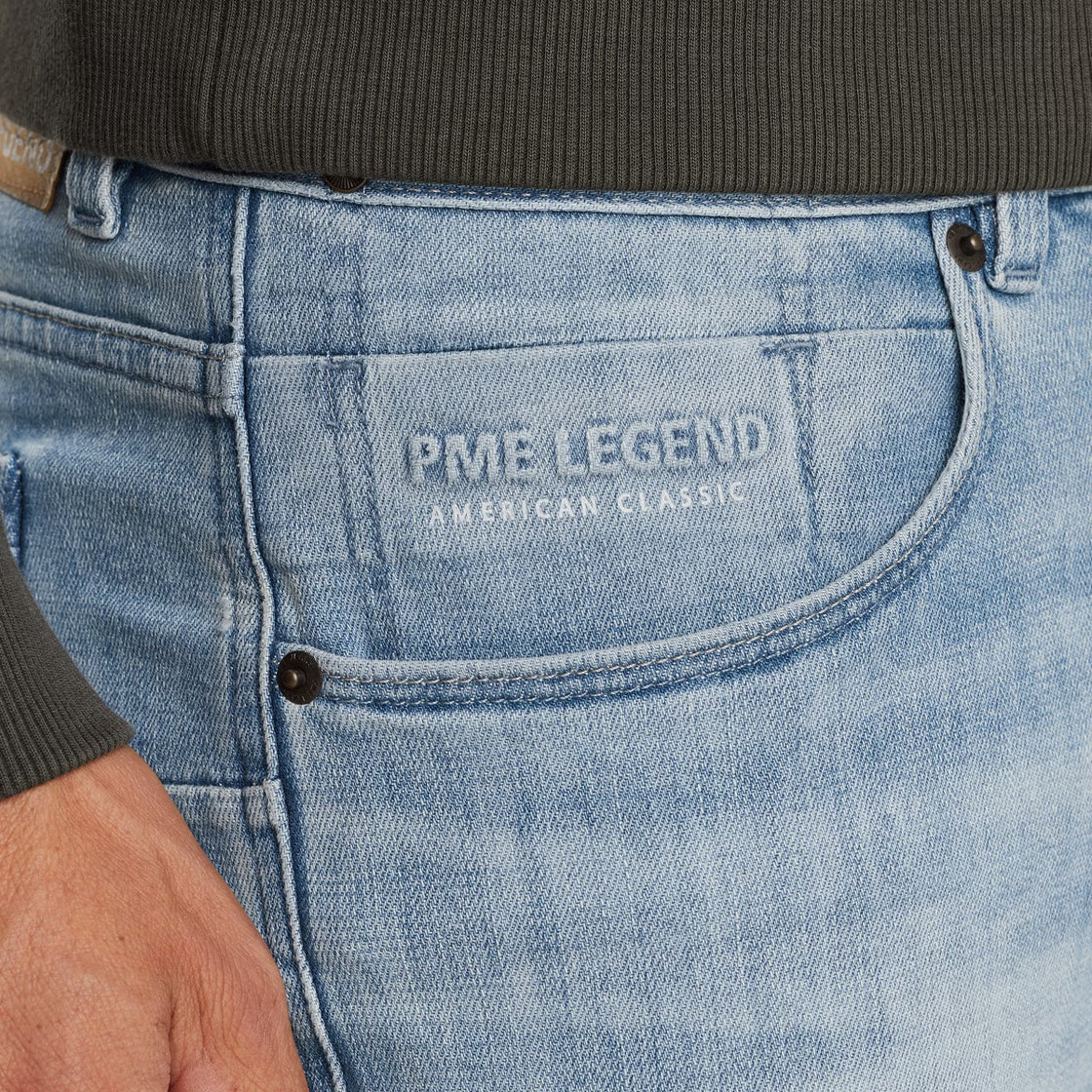 PME Legend Nightflight Regular Fit High Summer Blue Light Jeans, seitliche Ansicht mit klassischem Five-Pocket-Design
