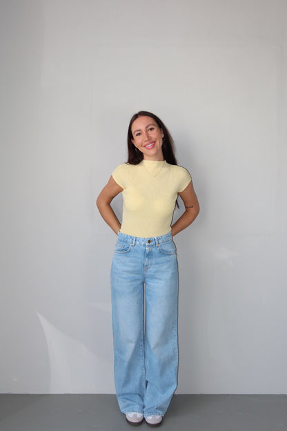 celincarolin Serenity Knit Tee Soft Butter Vorderansicht