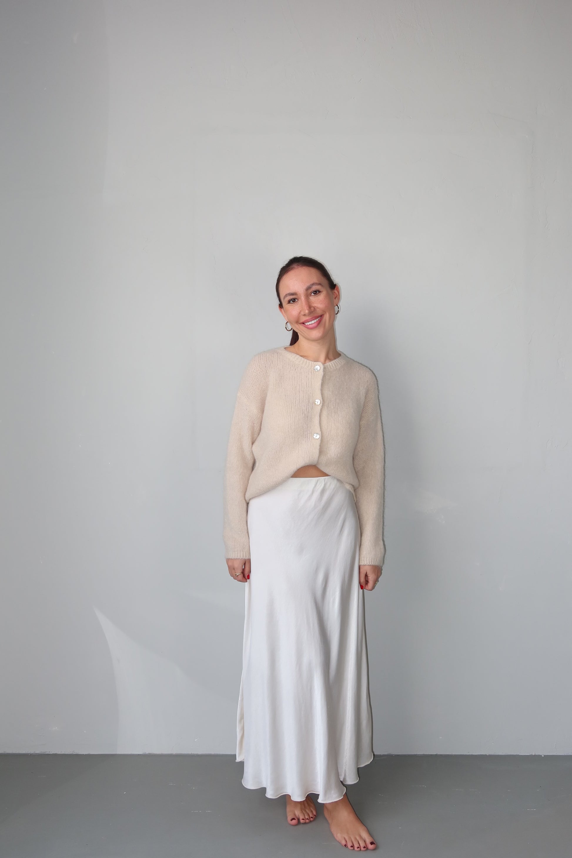 celincarolin Soft Flow Skirt Camilla Pearl Vorderansicht