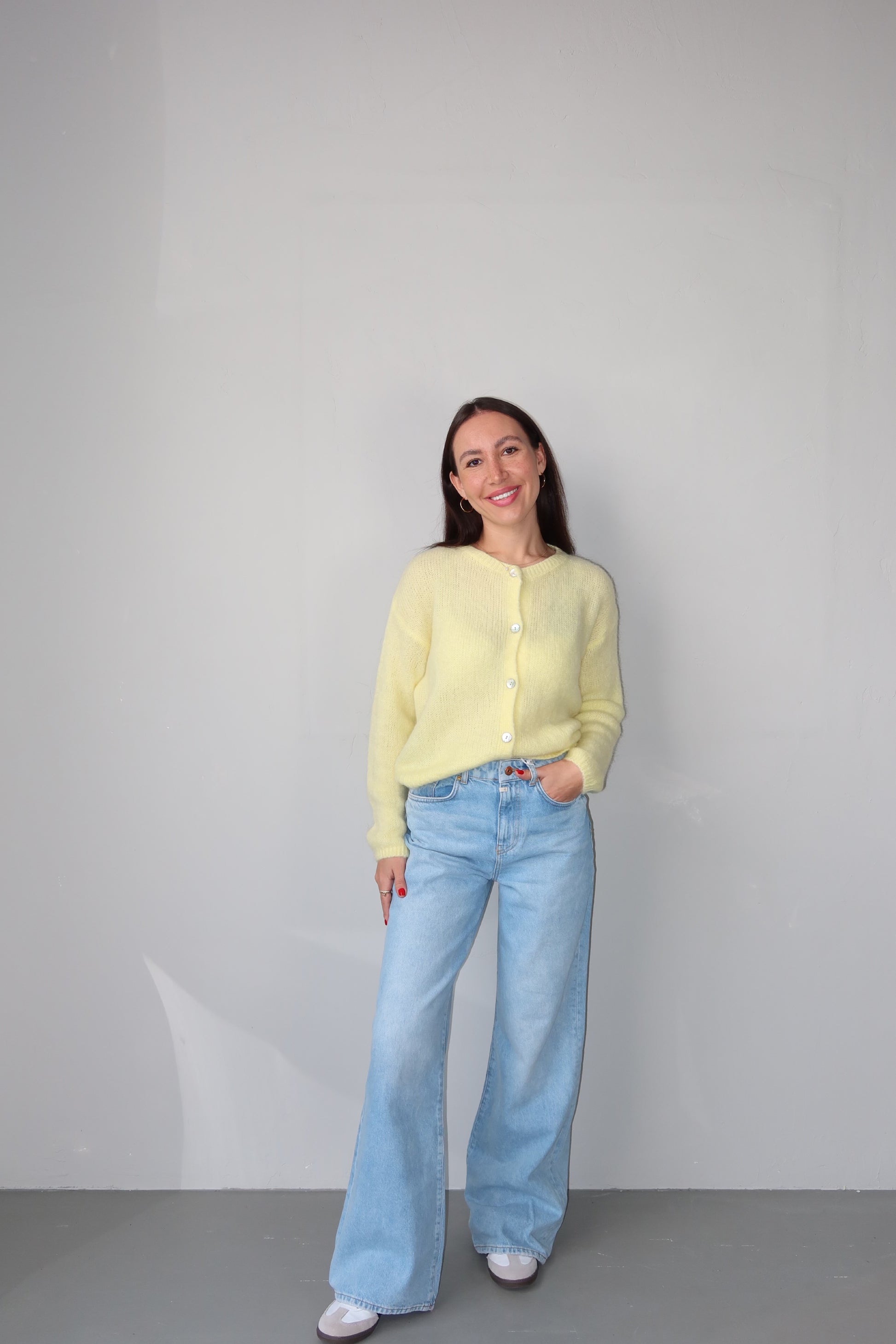 celincarolin cloud cardigan soft butter Vorderansicht
