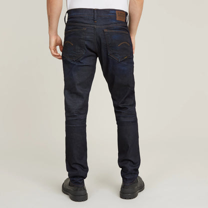 Rückansicht der G-Star 3301 - Regular Tapered Jeans in Dark Aged Waschung