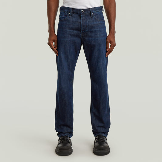 G-Star Raw Dakota Regular Straight Worn In Midnight Jeans – Frontansicht mit klassischem 5-Pocket-Design