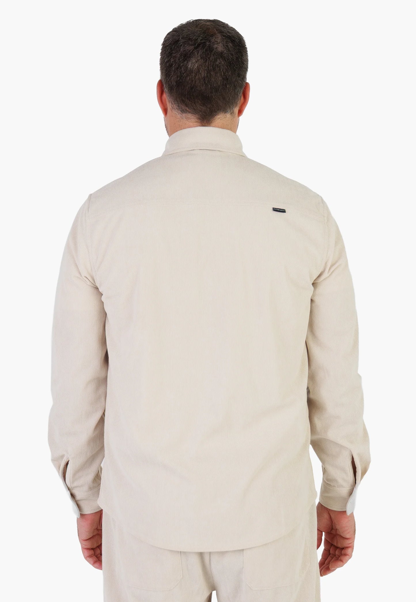 Rückansicht des Kleinigkeit Cordplay Shirt - Frappe mit strukturiertem Cordstoff und modernem, cleanem Schnitt.