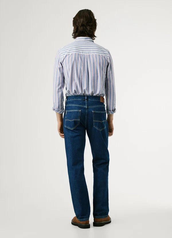 Rückansicht der Pepe Jeans London Cash - Straight - 5CB Herrenjeans im klassischen Five-Pocket-Design
