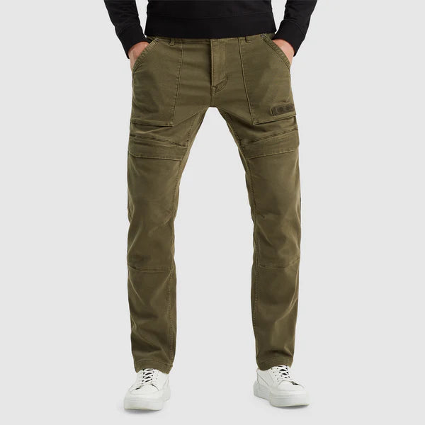 PME Legend Flightrider Cargo Hose – Tapered Fit – Farbe Olive Night – Vorderansicht