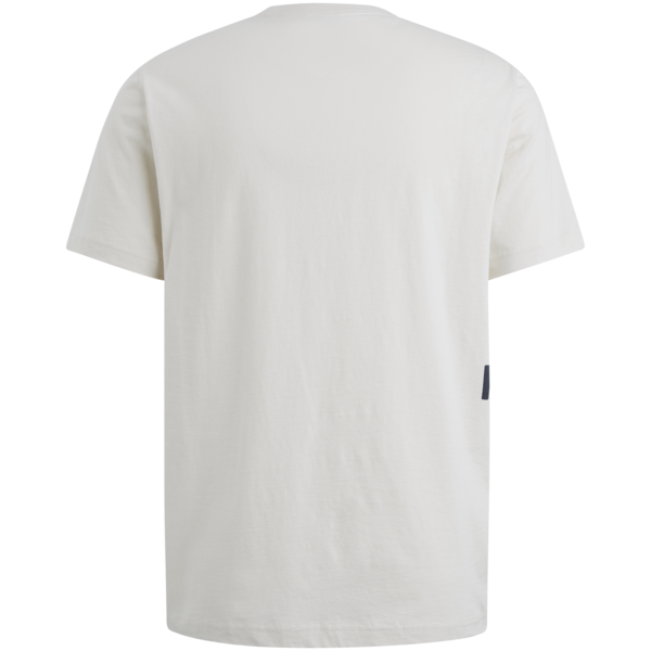 PME Legend Short Sleeve T-Shirt Bone White – Rückansicht in schlichtem Design mit normaler Passform.