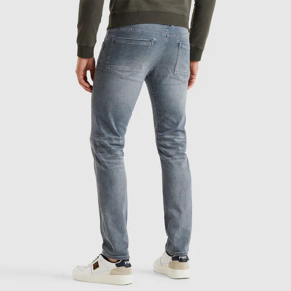 PME Legend Tailwheel Jeans – Slim Fit – Light Grey Mid – Rückansicht